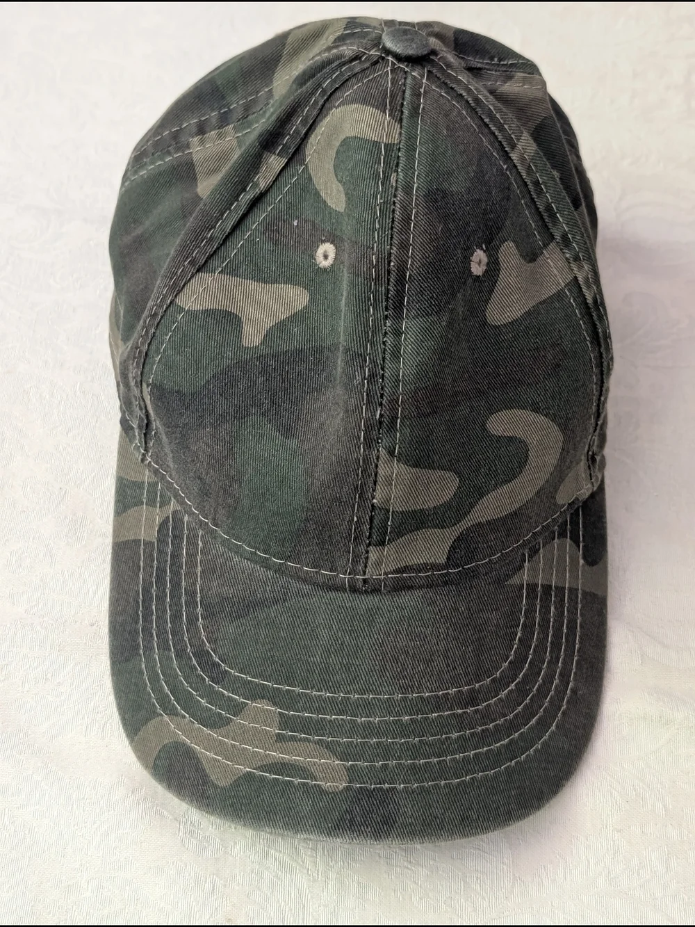 Green Black Camouflage Baseball Cap Adjustable Casual Unisex One Size